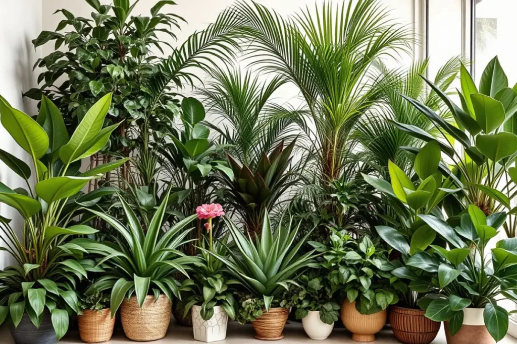 Planta Elegans com outras plantas ornamentais
