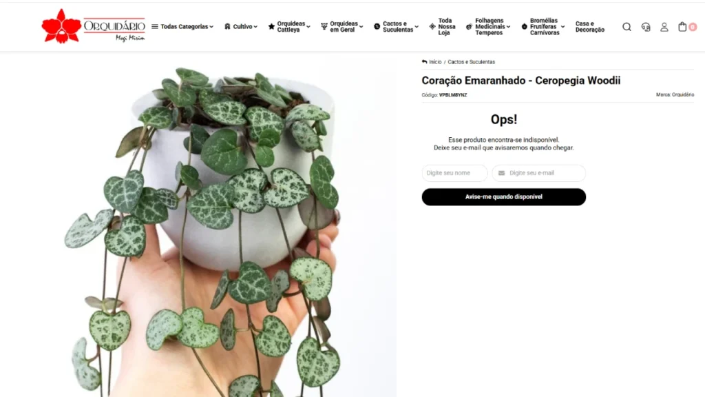 Coração emaranhado print orquidário