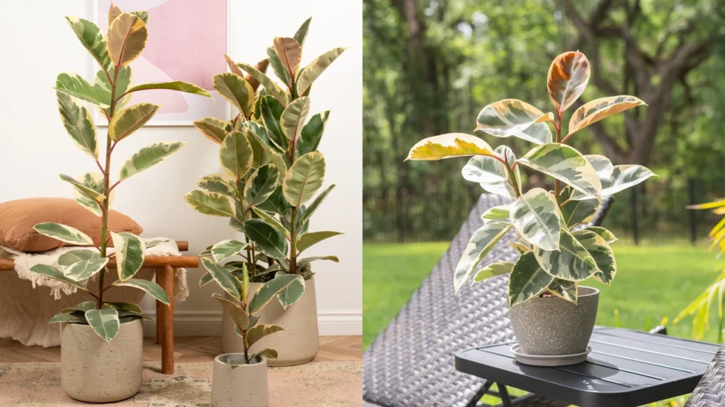 Ficus elastica tineke mosaico 1