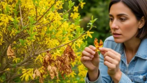 Forsítia com Folhas Enferrujadas? Veja o Que Está Acontecendo e Como Tratar