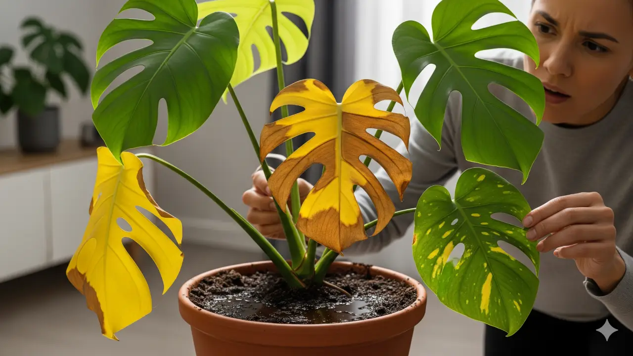 Monstera amarelada? Descubra agora o motivo oculto