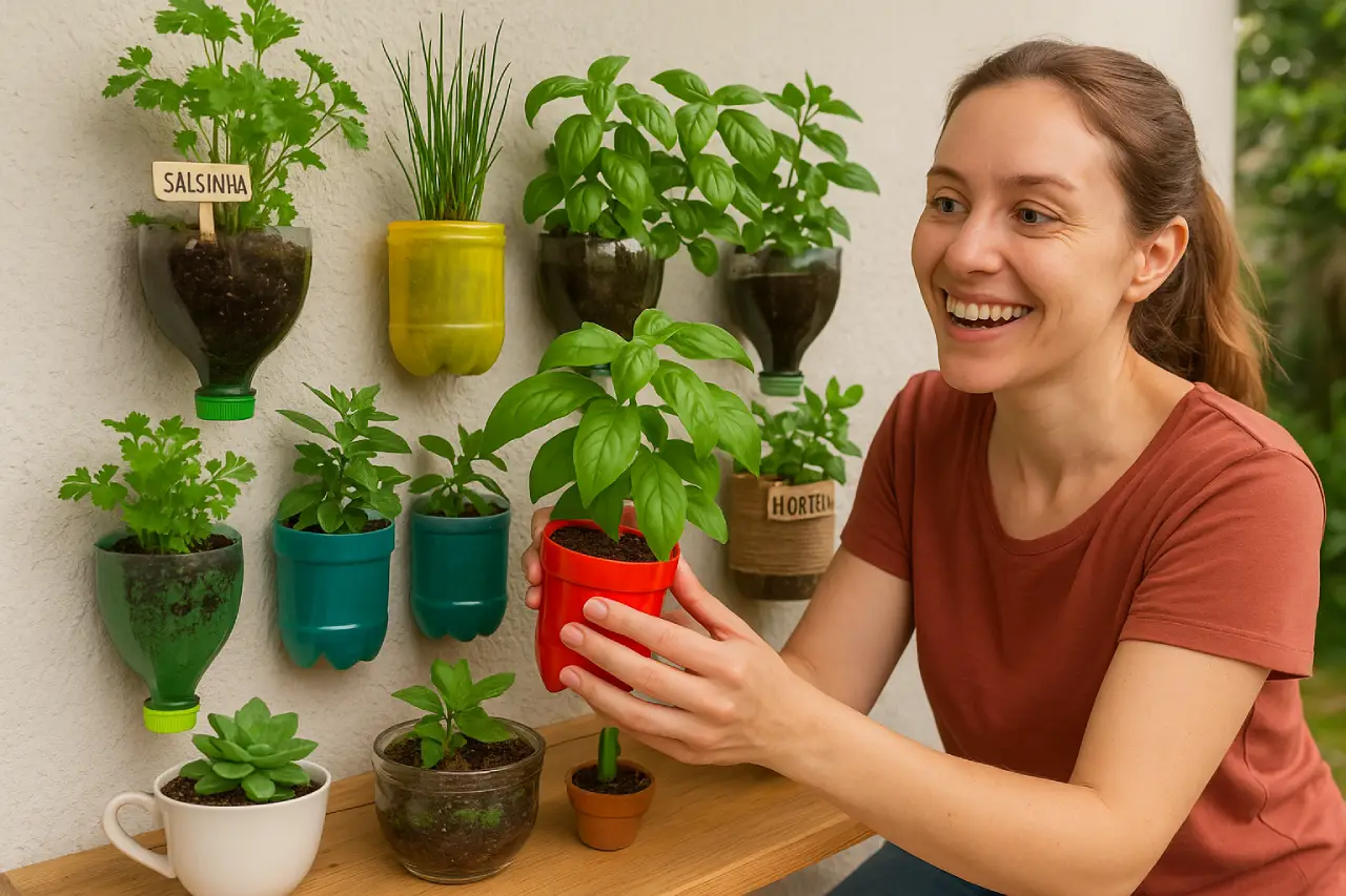 Revolução Verde: Sua Mini-Horta em Garrafas PET, Simples e Sustentável!