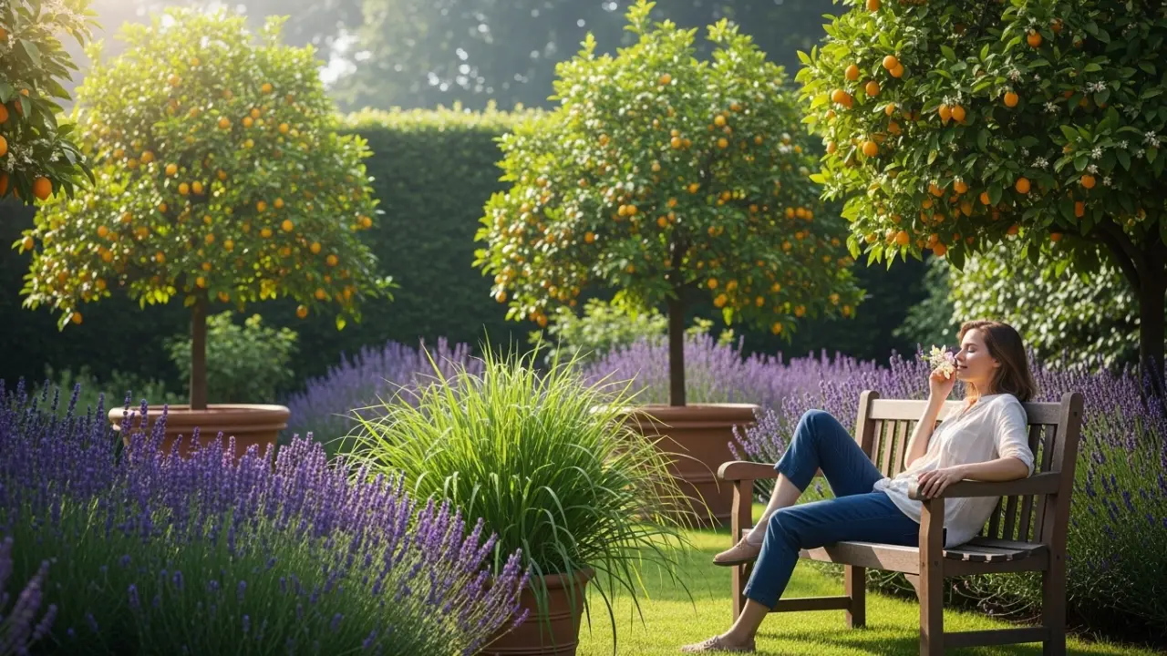 Jardim com Cheiro de Tranquilidade: O Poder Terapêutico dos Aromas Cítricos