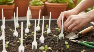 Jardinagem Inteligente Veja Como Garfos de Plástico Podem Salvar Seu Jardim