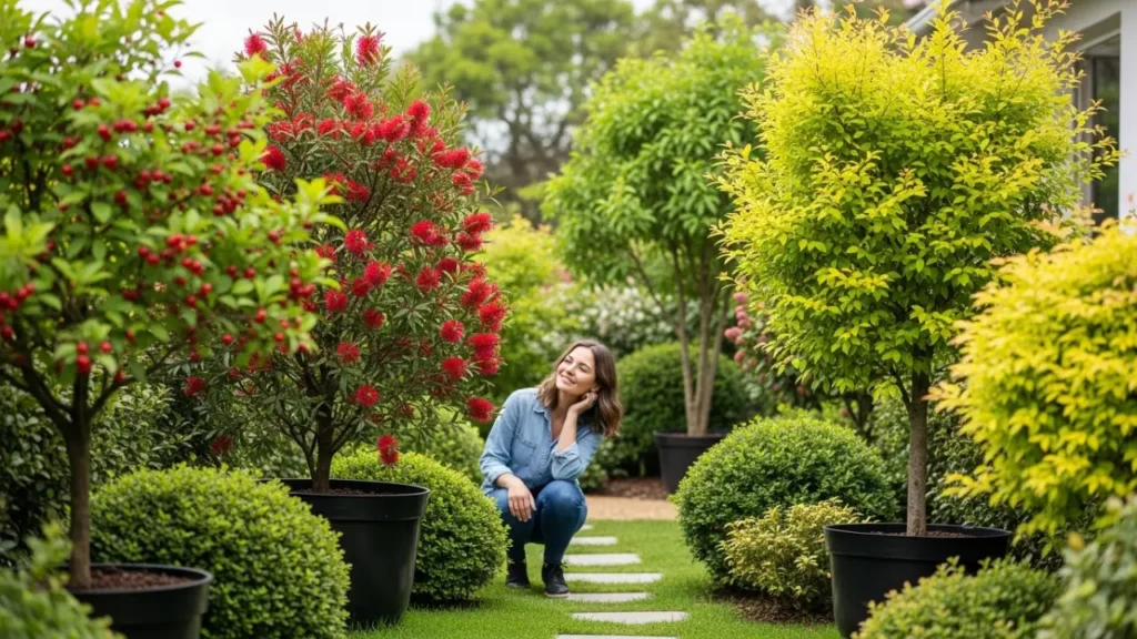 árvores no quintas em vasos