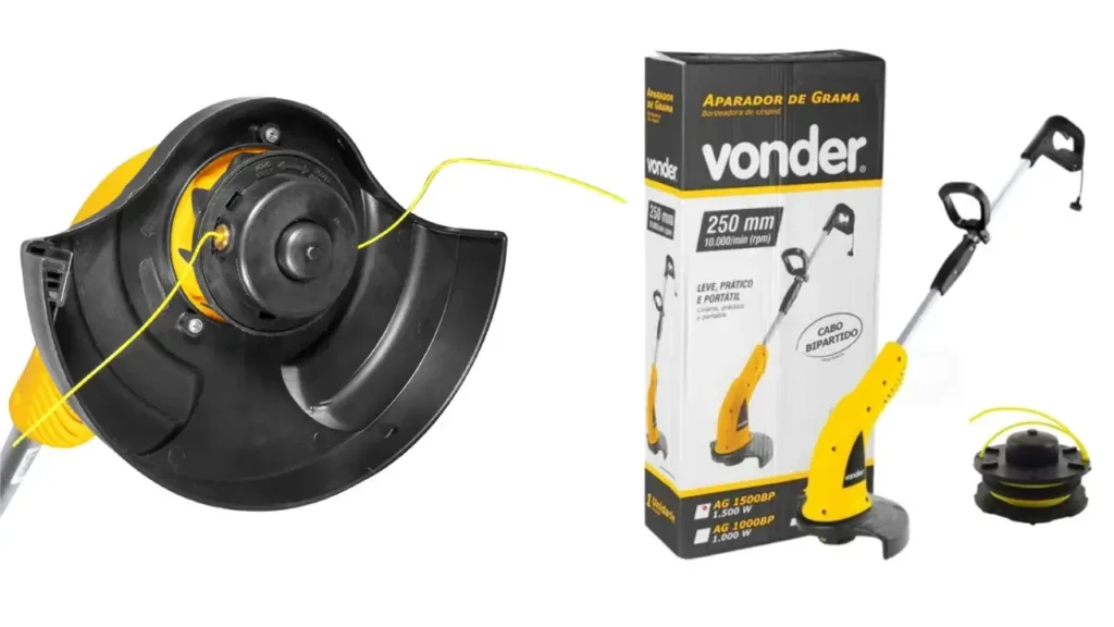 aparador de grama 1500w vonder 110v elétrico ag1500bp